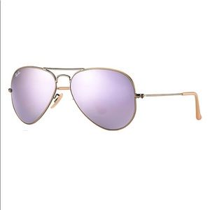 Aviator Lilac Mirror Ray-Bans